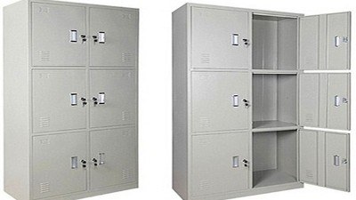 宿舍铁皮柜之六门储物柜